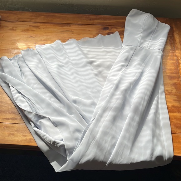 Jenny Yoo bridesmaids dress size 8. Essie style. Whisper blue color. - Picture 3 of 4